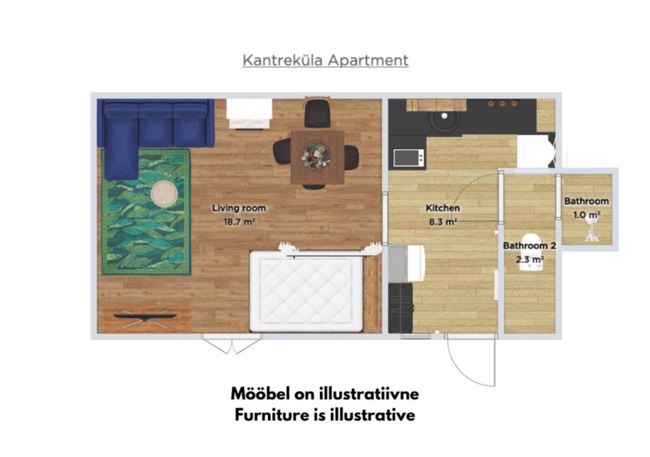 Kantrekuela Apartment ヴィリャンディ エクステリア 写真
